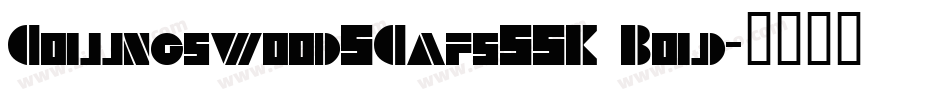 CollingswoodSCapsSSK Bold字体转换